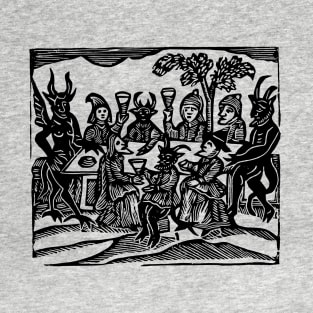 Witches' Sabbat (Black Ink Version) T-Shirt